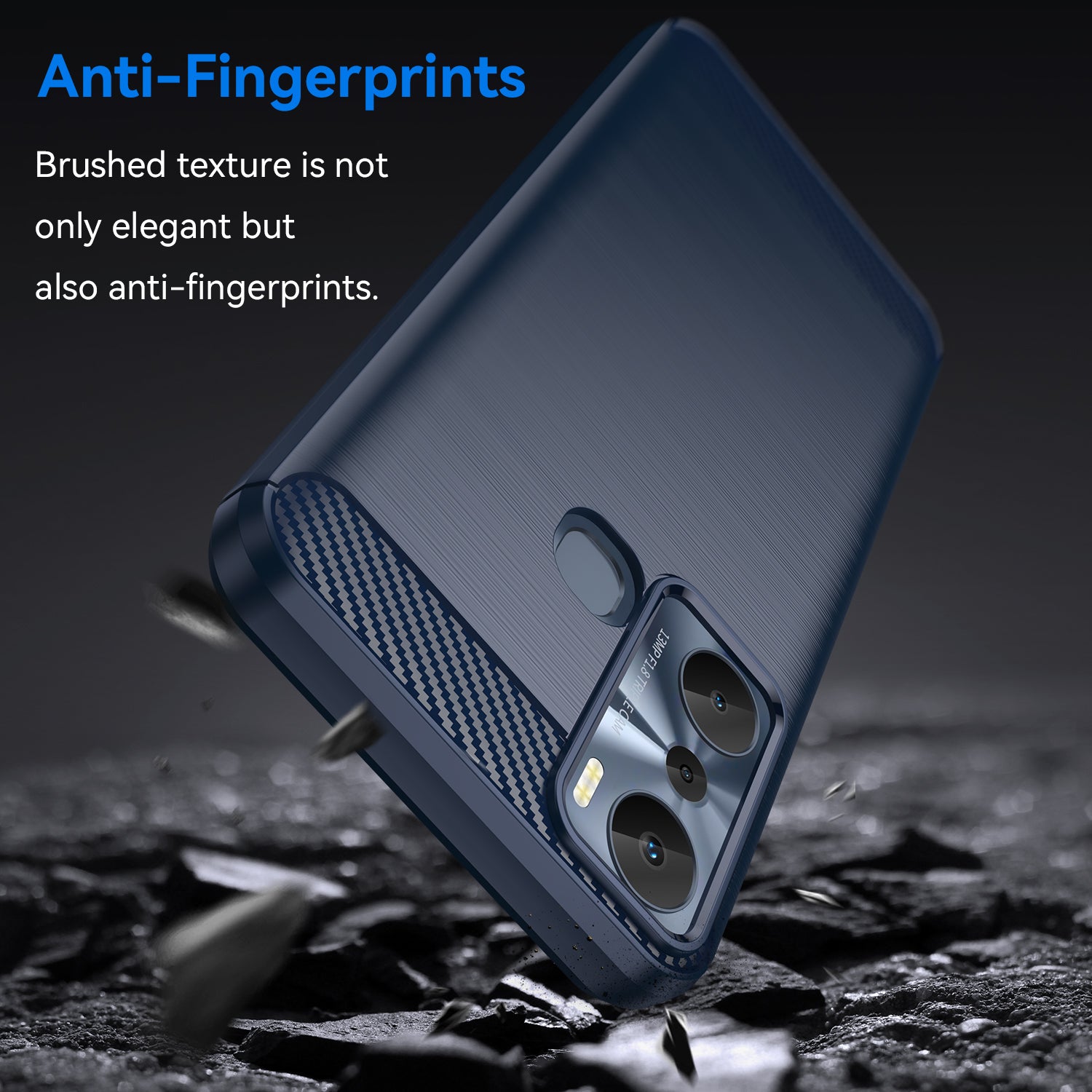 For Infinix Hot 20i 4G Carbon Fiber Texture Phone Case Soft TPU Brushed Surface Anti-Fingerprint Cover For Infinix Hot 20i 4G Carbon Fiber Texture Phone Case Soft TPU Brushed Surface Anti-Fingerprint Cover